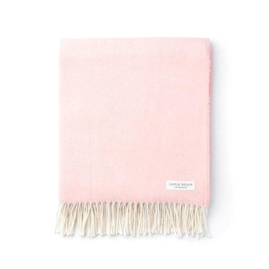 Herringbone Throw in Blush