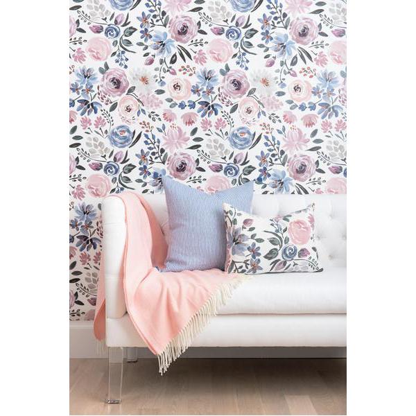 Herringbone Throw in Blush